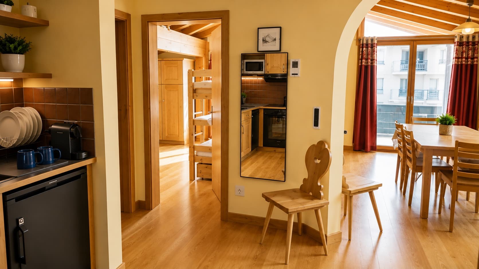 Appartment Laax Zentrum Zentrale Lage mit 2 Parkplätzen
