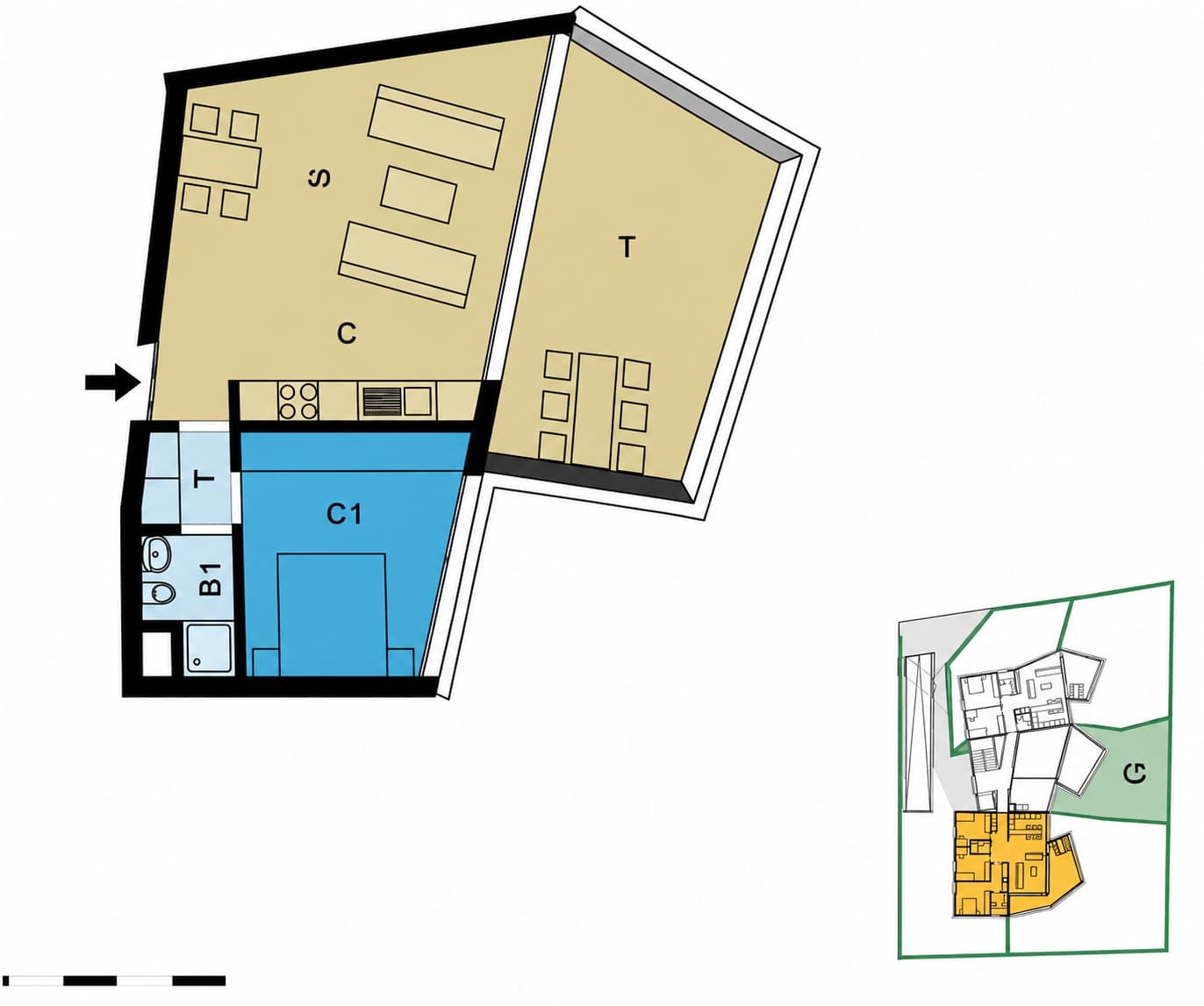 Exklusive Gartenwohnung in Losone – Zweitwohnsitz nahe Ascona 2 1/2 Zimmer